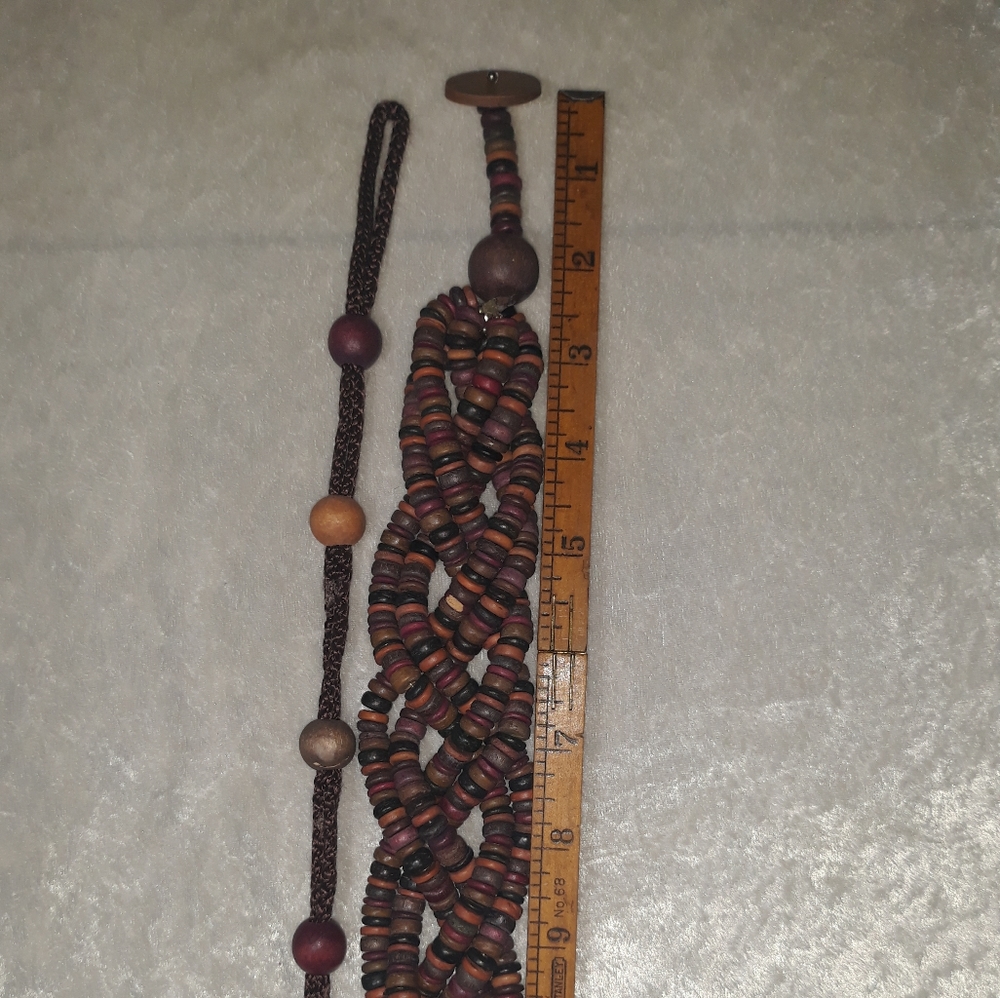 1980s wooden belt - Picture 3 of 8
